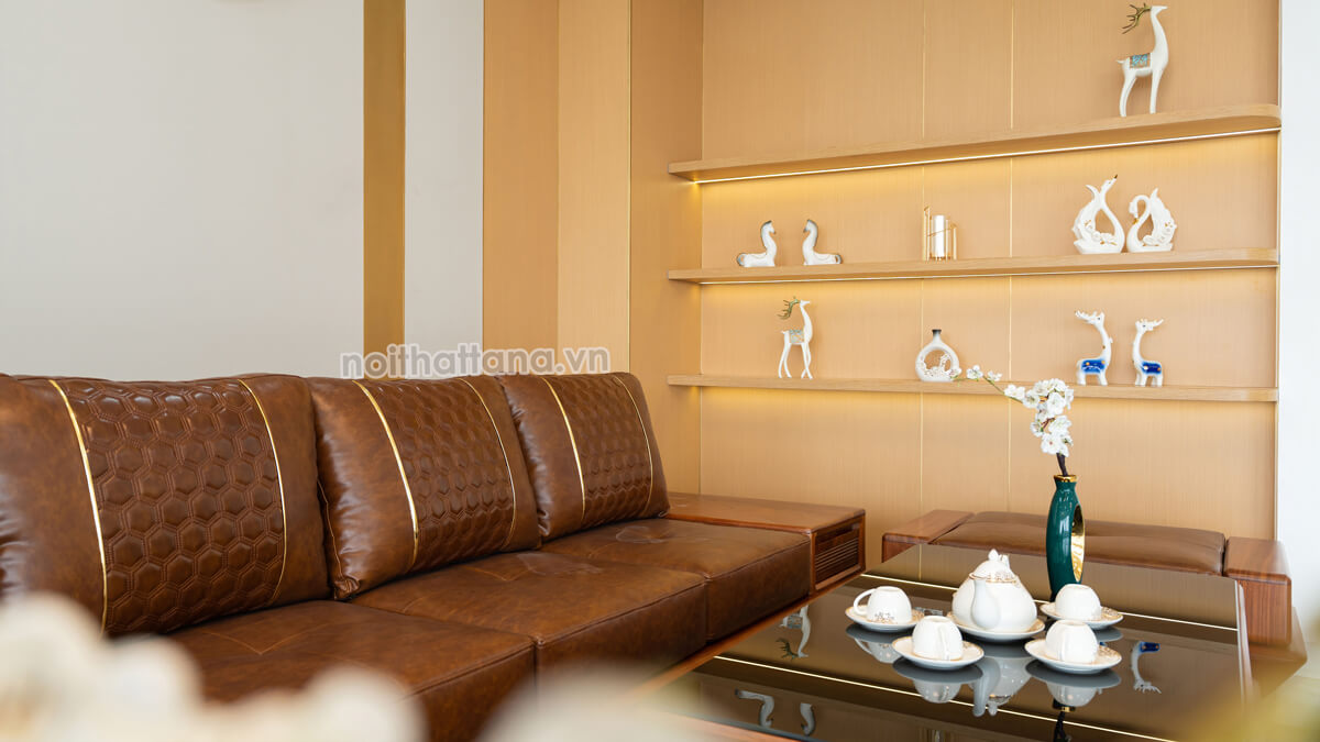 Sofa Gỗ Hương Góc L Bọc Da Cao Cấp TA-GH41 Sofa Gỗ Hương Góc L Bọc Da Cao Cấp TA-GH41