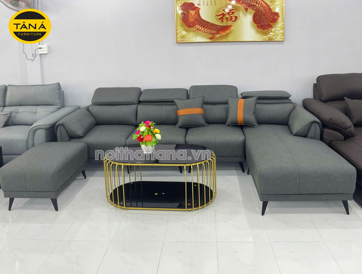 Sofa Phòng Khách Hiện Đại DD-04 Góc L Bọc Da Hàn Quốc Sofa Phòng Khách Hiện Đại DD-04 Góc L Bọc Da Hàn Quốc