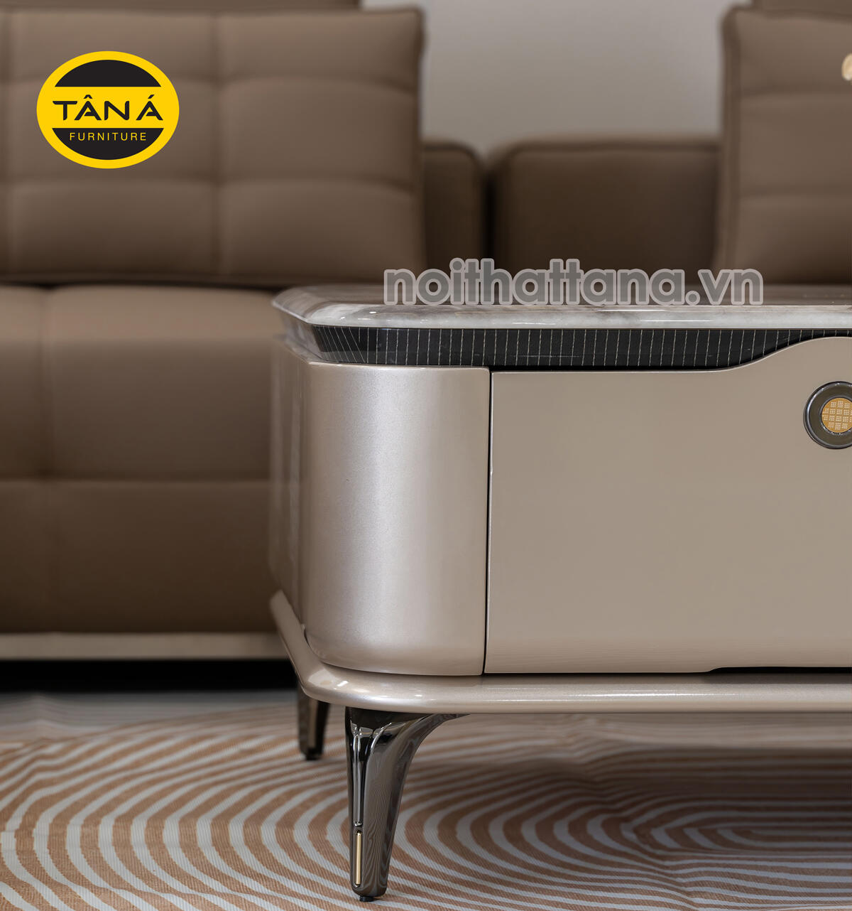 Sofa Băng Da Sinh Thái AT-9001 Nhập Khẩu Phong Cách italia