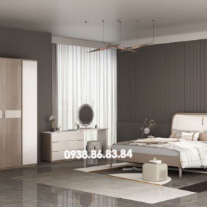 Combo Giường Tủ Gỗ Nhập Khẩu Đài Loan AT-K88 Phong Cách Hiện Đại