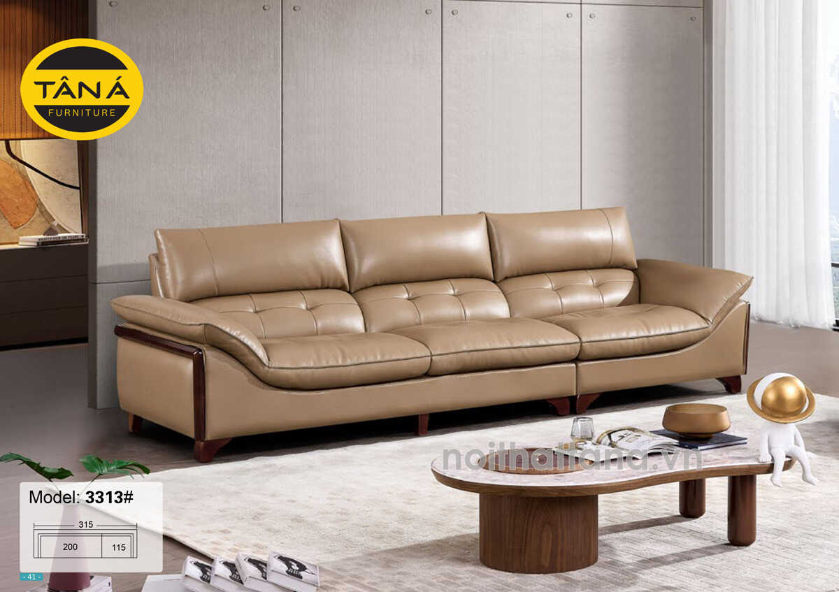 Sofa Băng Da Cao Cấp Nhập Khẩu TP-3313 Thiết Kế Đẹp & Tinh Tế Cho Căn Hộ Cao Cấp