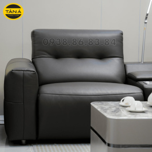 Sofa Băng Da Sinh Thái Nhập Khẩu AT-5028 Có Ghế Chỉnh Điện Hiện Đại