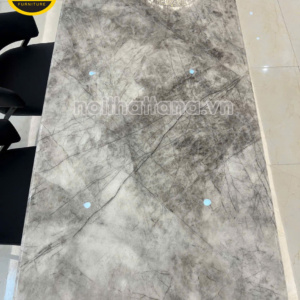 Bộ Bàn Ăn Mặt Đá Tự Nhiên 1,8m + 6 Ghế Hiện Đại BA-T104