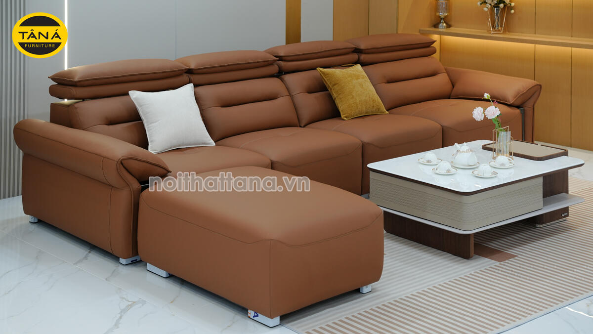 Sofa Băng Da Sinh Thái Nhập Khẩu AT-9121 Phong Cách Hermers