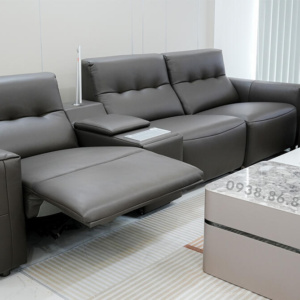 Sofa Băng Da Sinh Thái Nhập Khẩu AT-5028 Có Ghế Chỉnh Điện Hiện Đại