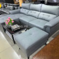 Sofa Da Hàn Quốc Góc L Cho Phòng Khách Hiện Đại N181