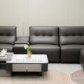Sofa Băng Da Sinh Thái Nhập Khẩu AT-5028 Có Ghế Chỉnh Điện Hiện Đại