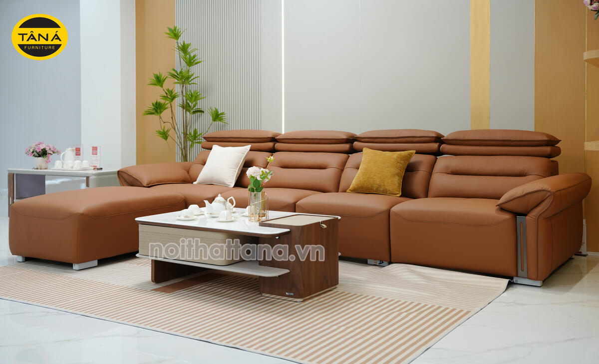 Sofa Băng Da Sinh Thái Nhập Khẩu AT-9121 Phong Cách Hermers