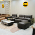 Sofa Băng Da Sinh Thái Nhập Khẩu AT-5028 Có Ghế Chỉnh Điện Hiện Đại