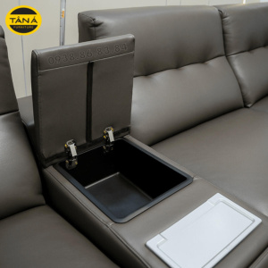 Sofa Băng Da Sinh Thái Nhập Khẩu AT-5028 Có Ghế Chỉnh Điện Hiện Đại