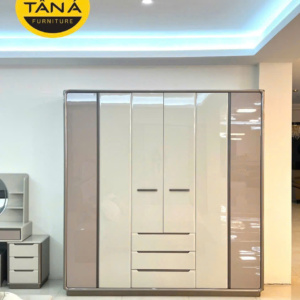 Tủ Quần Áo 6 Cánh Hiện Đại AT-F1881T Nhập Khẩu Đài Loan