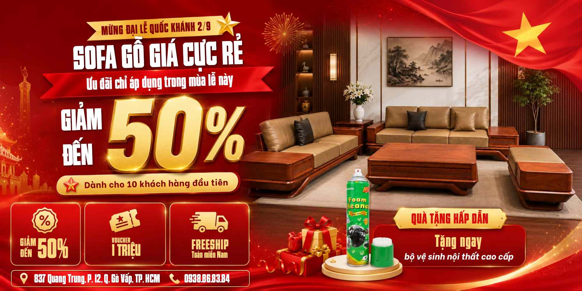 sofa gỗ