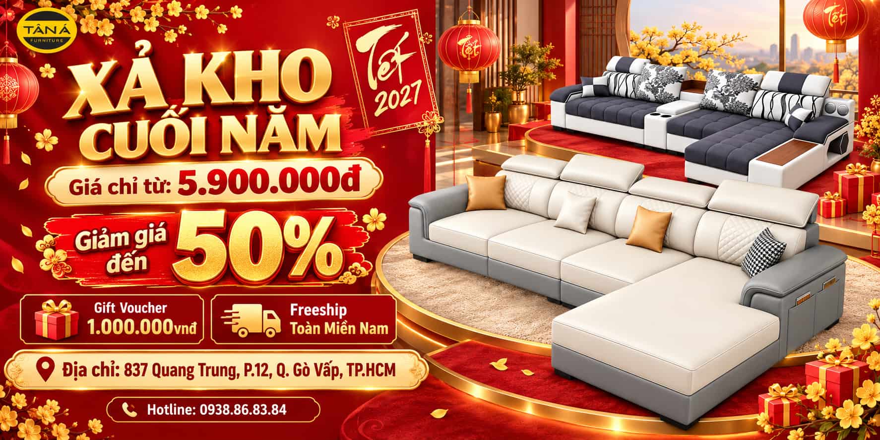 banner tết 2027 sofa việt nam