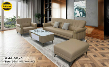 Sofa Băng Da Chống Trầy AB-301-C Nhỏ Gọn Hiện Đại