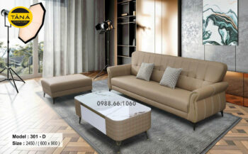 Sofa Băng Da Chồng Trầy AB-301-D Nhỏ Gọn Hiện Đại