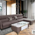 Sofa Góc L Bọc Da Chống Trầy AB-307A Hiện Đại Sang Trọng
