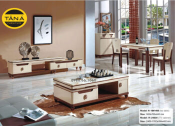 Bàn Trà Mặt Đá Hiện Đại Nhập Khẩu BT-H-16#1400