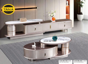 Bàn Trà Mặt Đá Hiện Đại Nhập Khẩu BT-B08-150