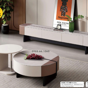 Bàn Trà Mặt Đá Cao Cấp BT-113-80