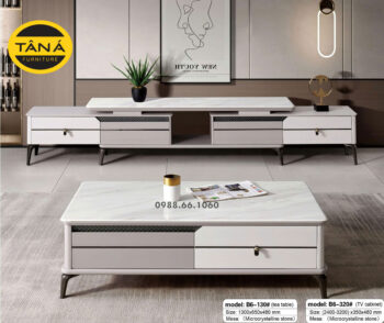 Bàn Trà Mặt Đá Hiện Đại Nhập Khẩu BT-B6-130