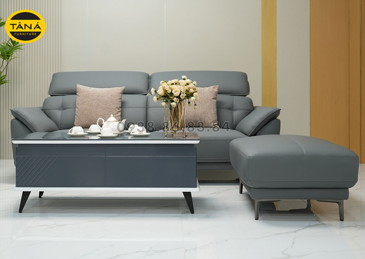 Sofa băng da siêu sợi nhập khẩu AT-T956 cho phòng khách chung cư hiện đại Sofa băng da siêu sợi nhập khẩu AT-T956 cho phòng khách chung cư hiện đại