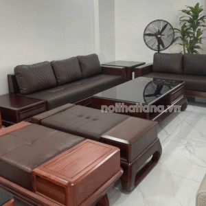sofa băng gỗ sồi cao cấp