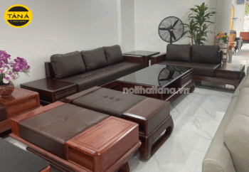 sofa băng gỗ sồi cao cấp