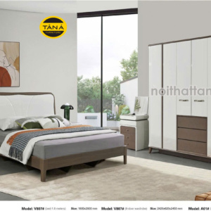 Combo Giường Tủ Hiện Đại Gỗ Chống Ẩm Nhập Khẩu AT-V807