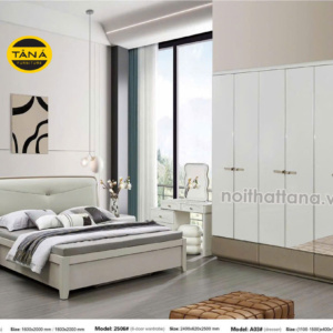 Combo Giường Tủ Gỗ Hiện Đại Chống Ẩm AT-2506
