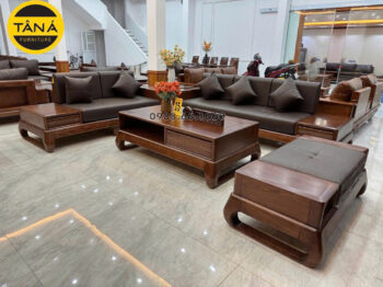 Sofa Băng Gỗ Sồi Bọc Da Hàn Quốc Hiện Đại TA-GS84