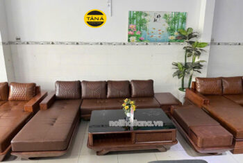 sofa góc l gỗ sồi ta-gs85