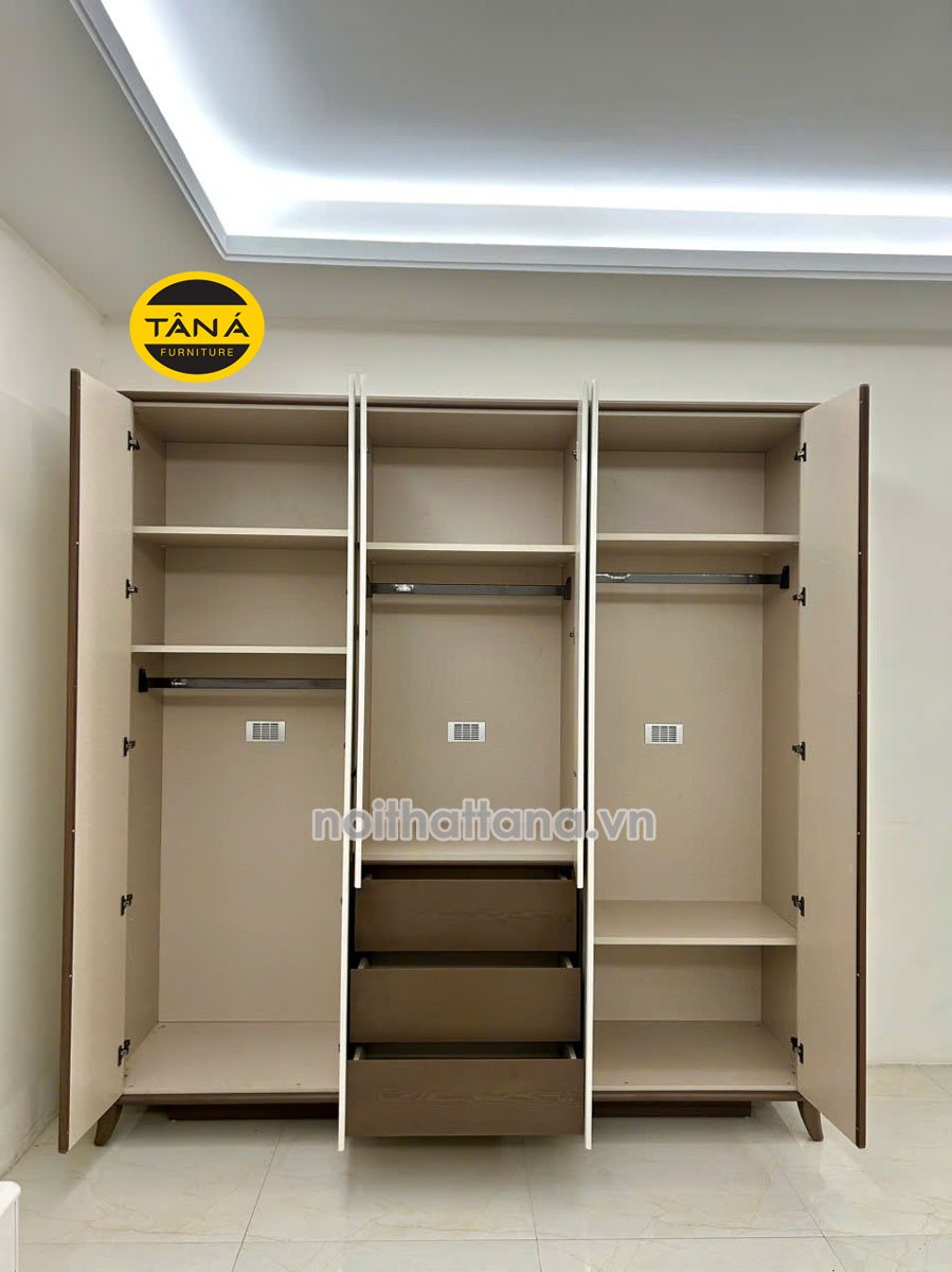 Tu quan ao hien dai chong am 2m4 x 2m45 trong combo AT V807. Tu quan ao hien dai chong am 2m4 x 2m45 trong combo AT V807.