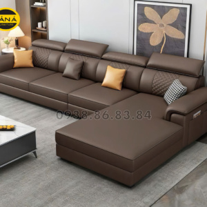 Sofa Góc L Da Hàn Quốc N183 - Phong Cách Tối Giản Sang Trọng
