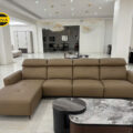 Sofa Góc L Da Sinh Thái Nhập Khẩu AT-8707