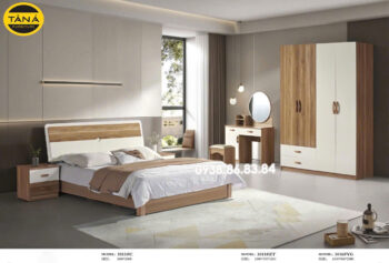Combo Giường Tủ Gỗ Hiện Đại Nhập Khẩu TP-3016