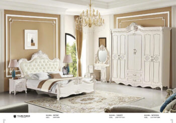 Combo Giường Tủ Bàn Trang Điểm Tân Cổ Điển Nhập Khẩu TP-907