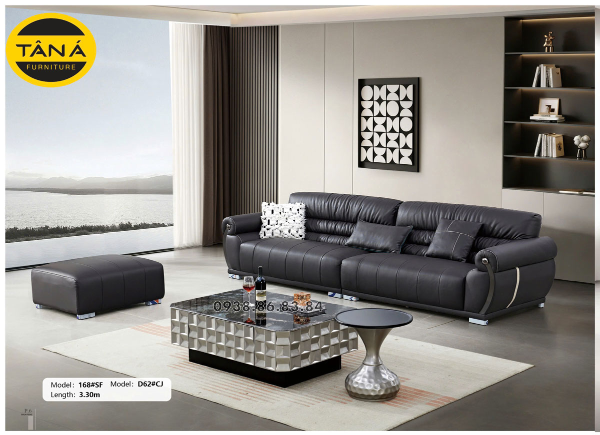 Sofa Băng Da Sinh Thái Hiện Đại Nhập Khẩu TP-168