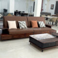 Sofa Băng Da Sinh Thái Nhập Khẩu AT-A01 Gỗ Sồi - Phong Cách Hiện Đại