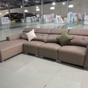 Sofa Da Sinh Thái Góc Chữ L Hiện Đại Nhập Khẩu AT-9106