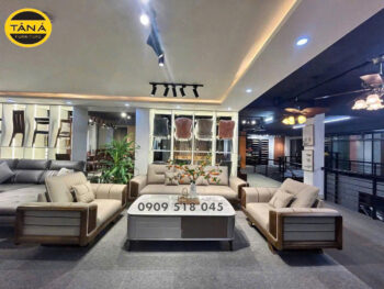 Sofa Băng Gỗ Sồi Bọc Da Chống Trầy AB-888C