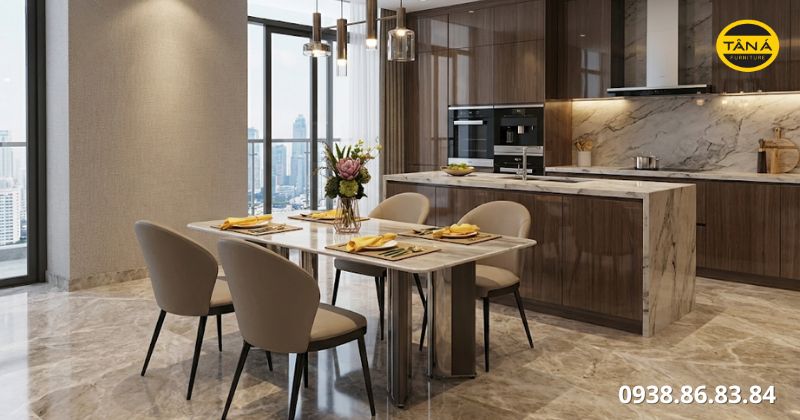 bàn ăn cho căn hộ Lancaster Legacy