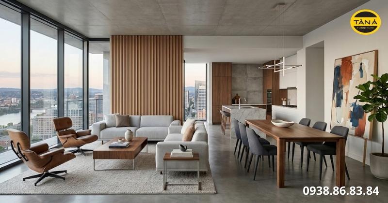 Cách ứng dụng phong cách hiện đại cho căn hộ và nhà phố