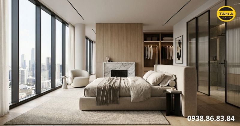 Nội thất phòng ngủ cho căn hộ Diamond Alnata Plus