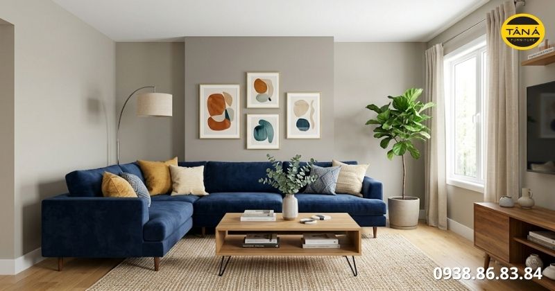 Màu sơn phòng khách đẹp dễ phối