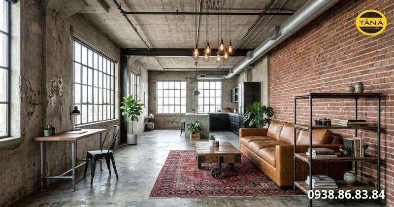 Industrial khác gì Modern và Minimalism