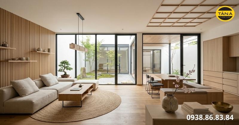 Phong cách nội thất Japandi ấm áp