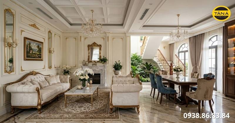 Phong cách nội thất tân cổ điển cho nhà phố