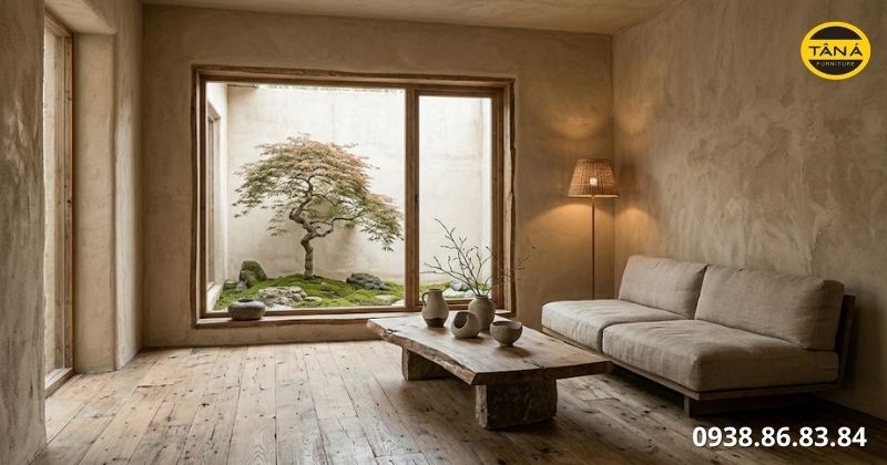 đặc trưng của phong cách nội thất Wabi Sabi