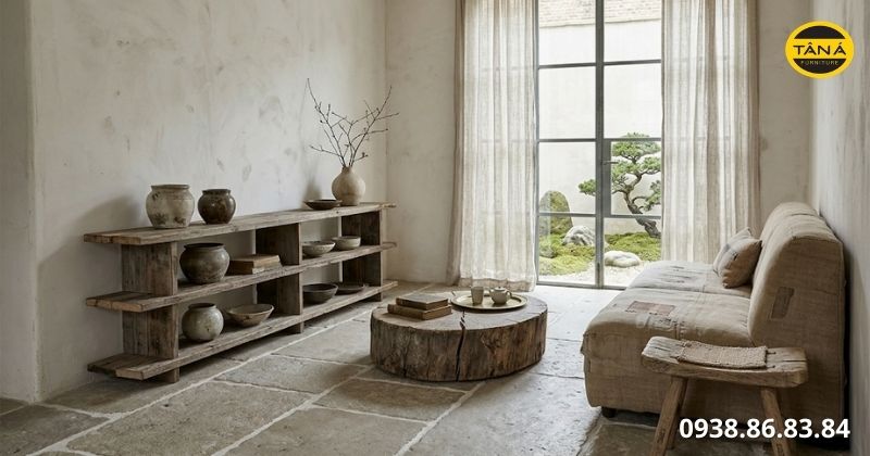 Phong cách nội thất Wabi Sabi