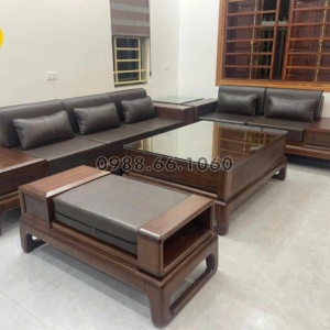 Sofa Gỗ Mun Da Ý GM83 Hiện Đại Sang Trọng